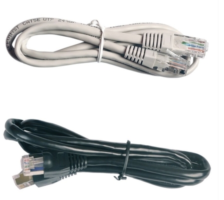 การสื่อสาร cat5e Network Lan Cable RJ45 8P8C Crystal Head Plug to rj45 wtih Protection for Computer