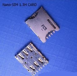 50V 0.5A 6 พิน Push Pull Nano SIM Card Connectors